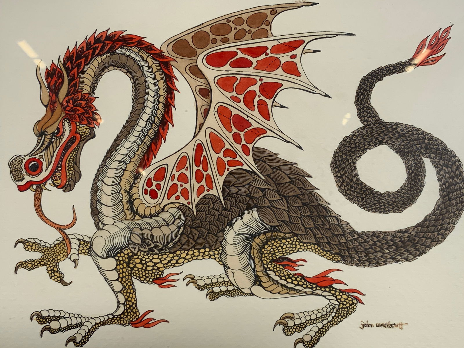 John Westesh Red Dragon Ltd. Ed. Lithograph (1 of 8)