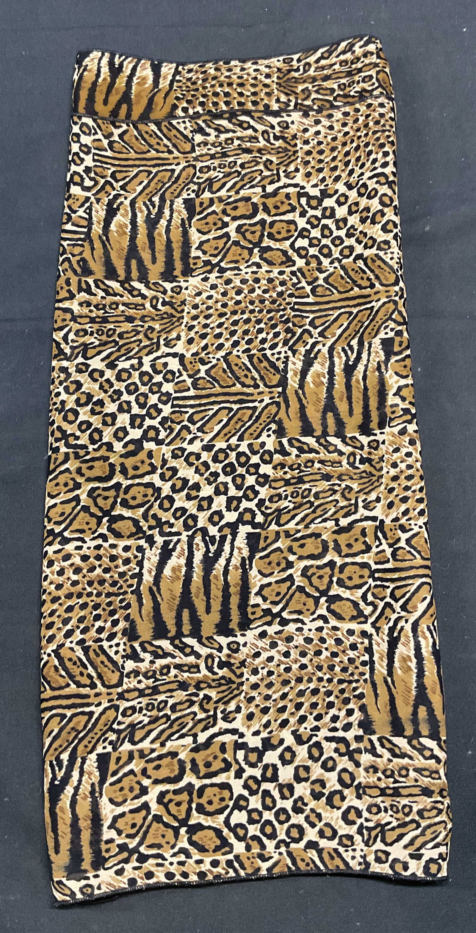 Tan Multi Animal Print Scarf (1 of 6)