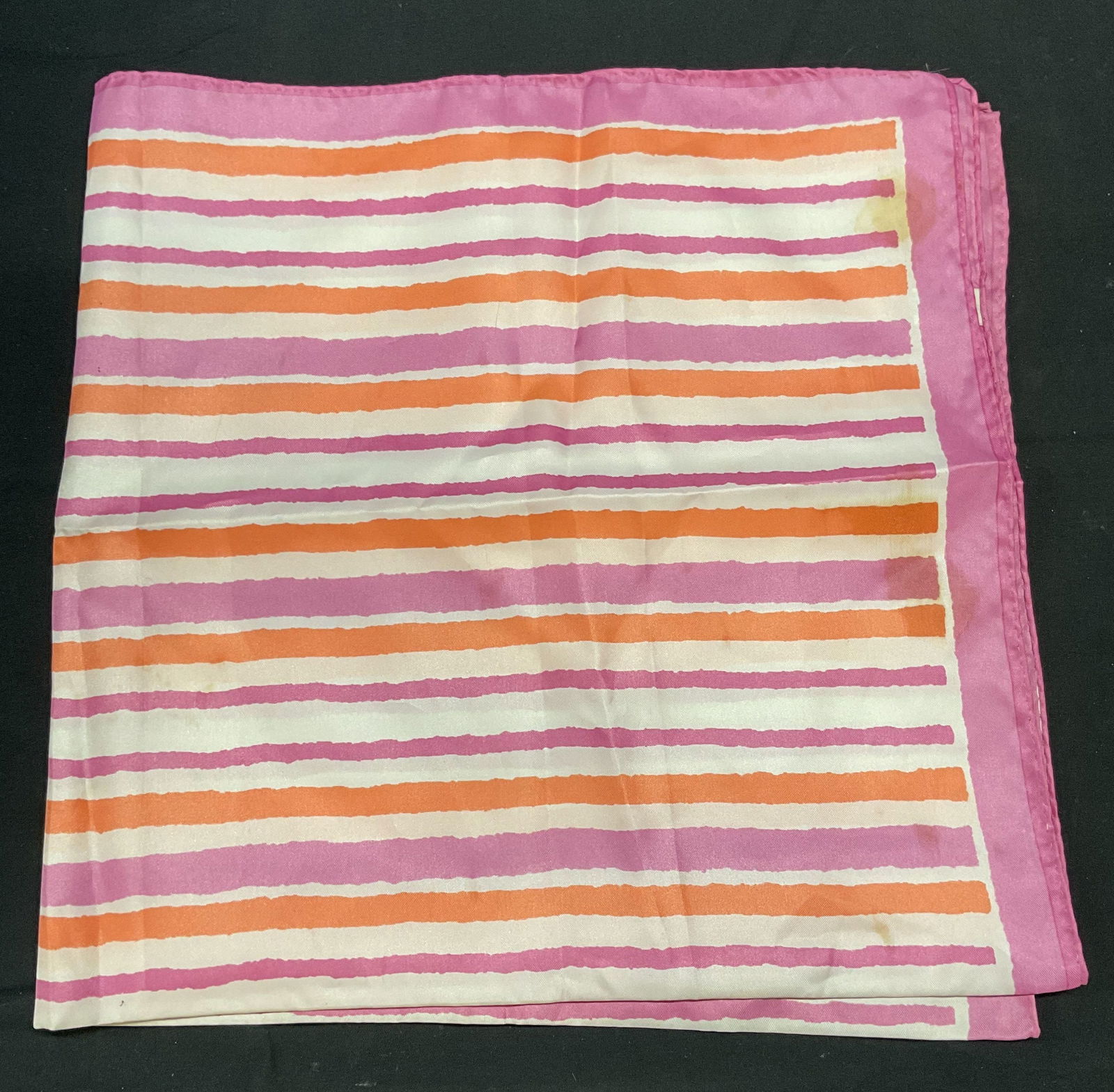 Vera Pink & White Striped Scarf (1 of 6)