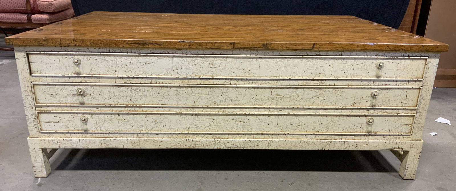 Wooden Coffee Table W Drawers (1 of 8)