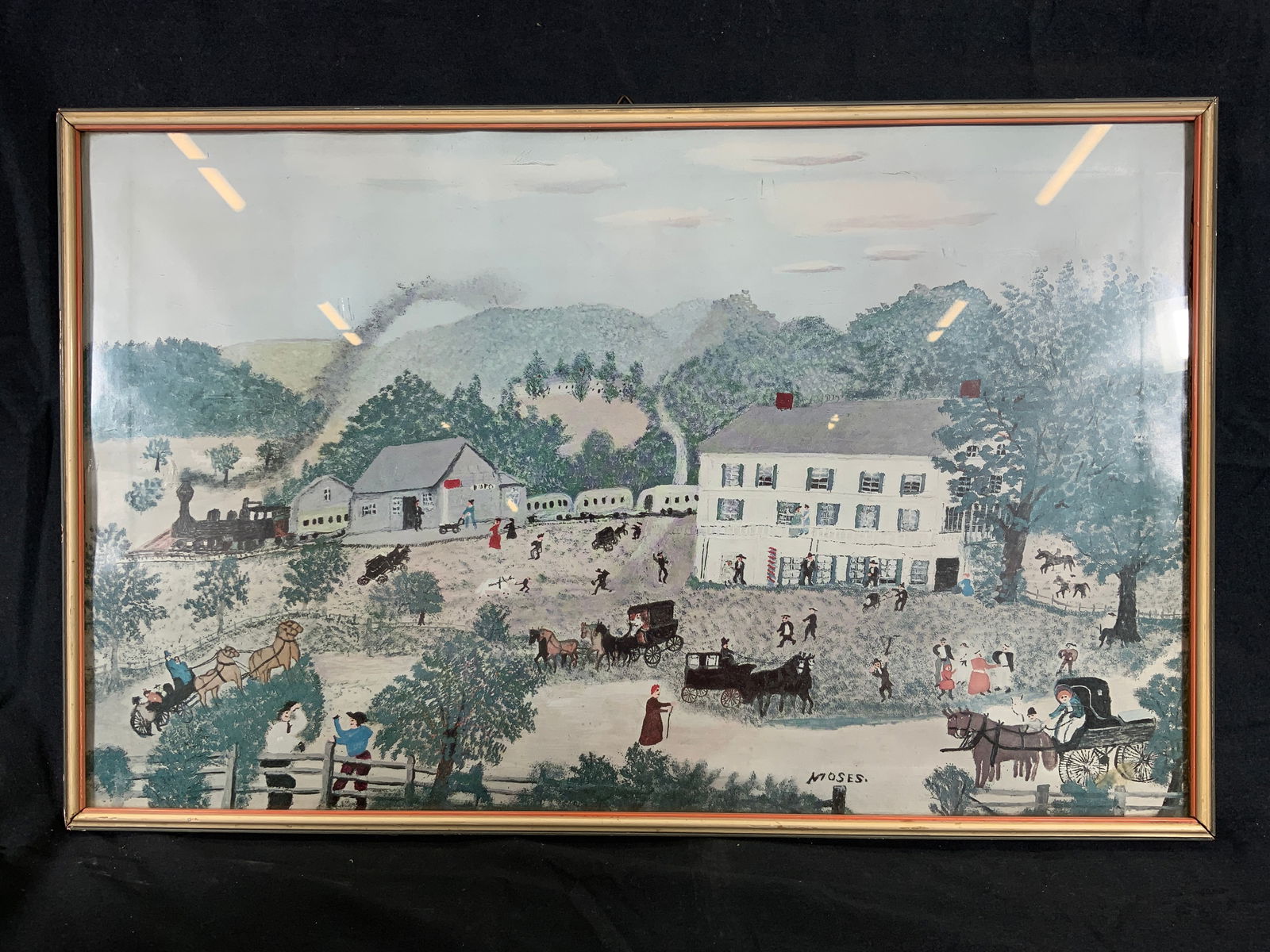 After Grandma Moses Eagle Bridge Hotel Lithograph (1 of 10)