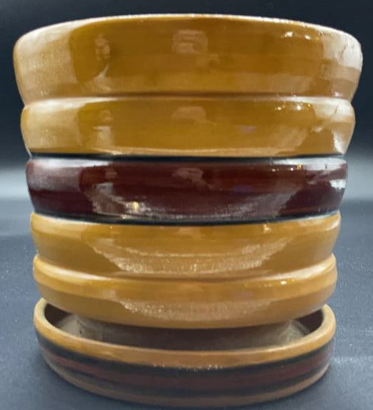 Stacked Ring Form Ceramic Cache Pot, Italy (1 of 8)