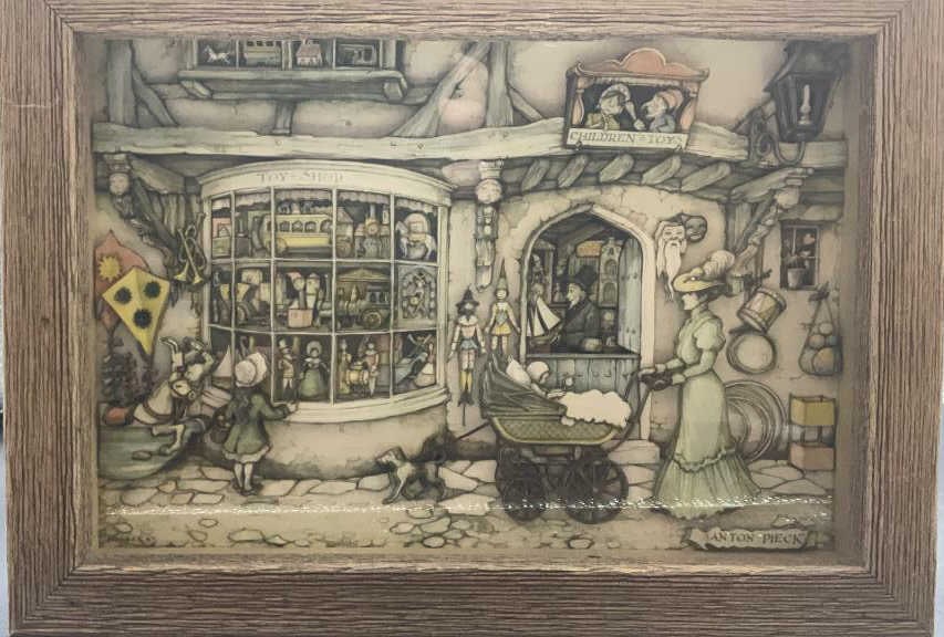 Anton Pieck 3D Art Diorama Framed Shadow Box (1 of 15)