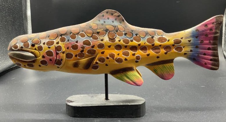 Hand Carved and Painted Wood Folk Art Fish (1 of 10)