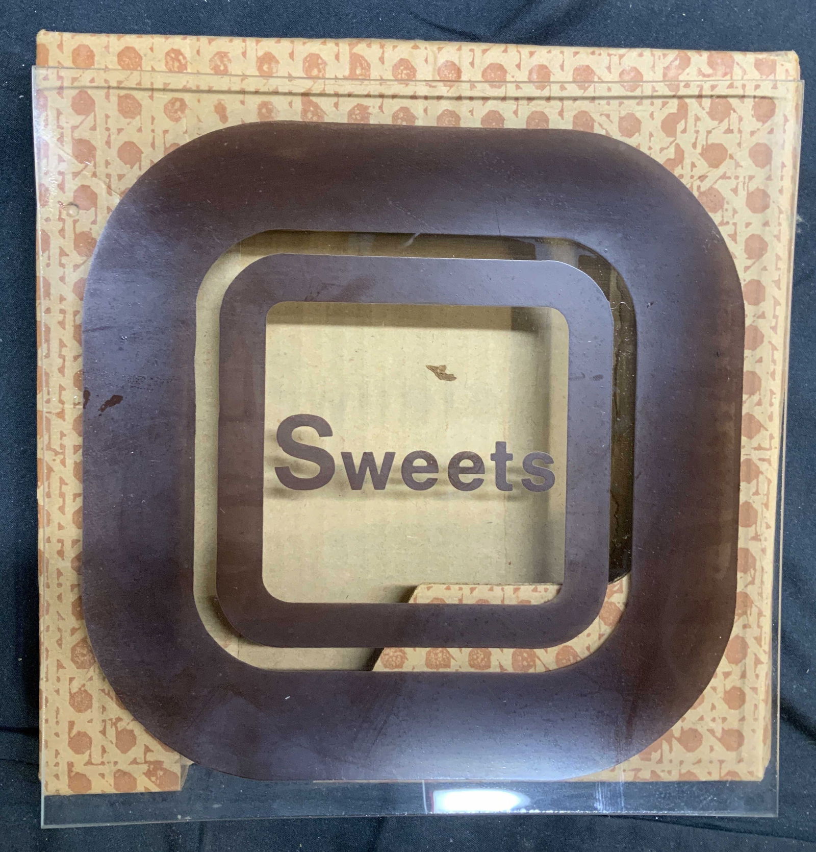 SWEETS Glass Serving Tray W Original Box (1 of 6)