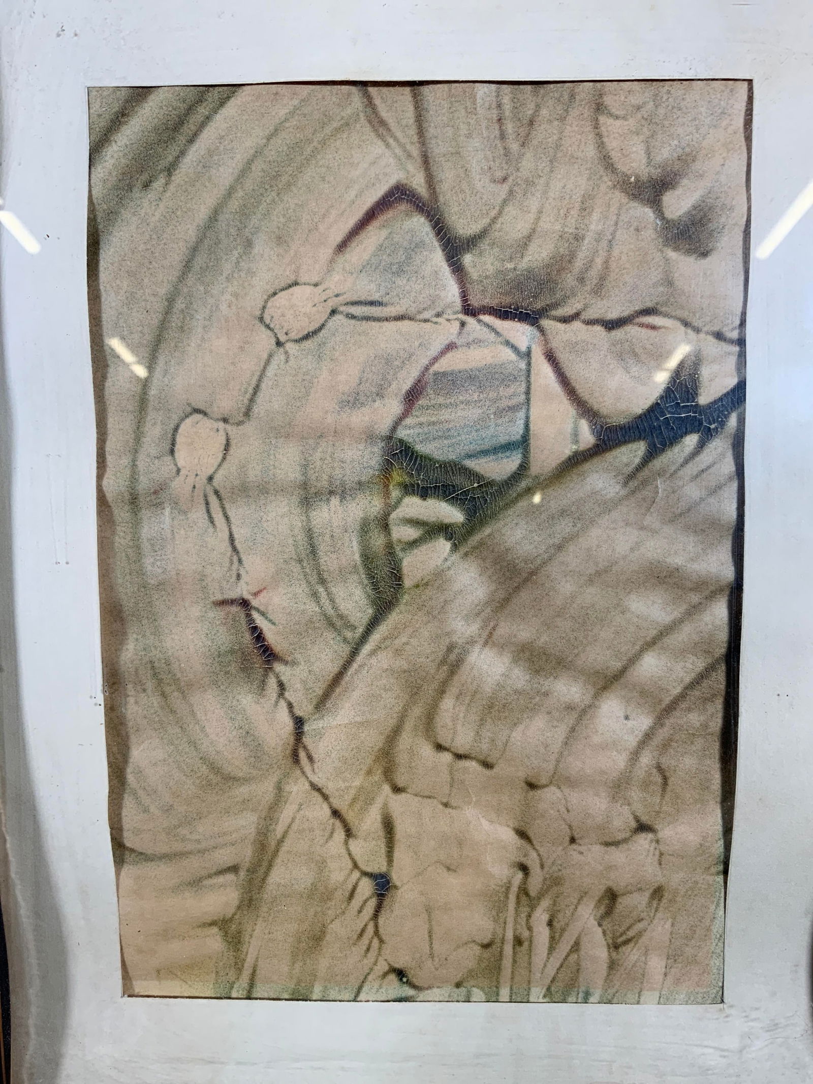 Framed Abstract Forms & Lines Lithograph (1 of 9)