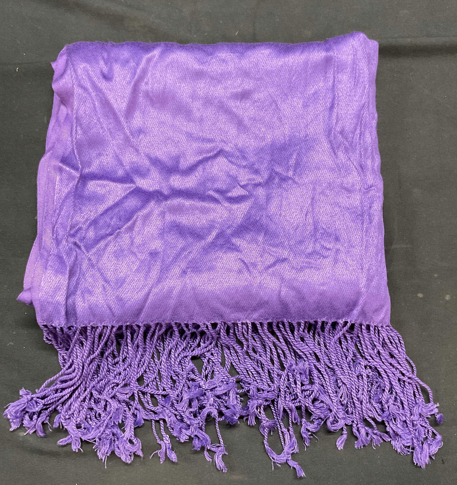 Jones New York Purple Fringe Scarf (1 of 6)