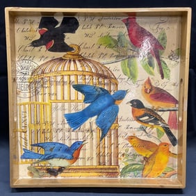 Michel Design Works Lacquered Bird Tray
