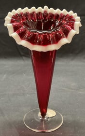 Vintage Uranium Glass Jack in the Pulpit Vase
