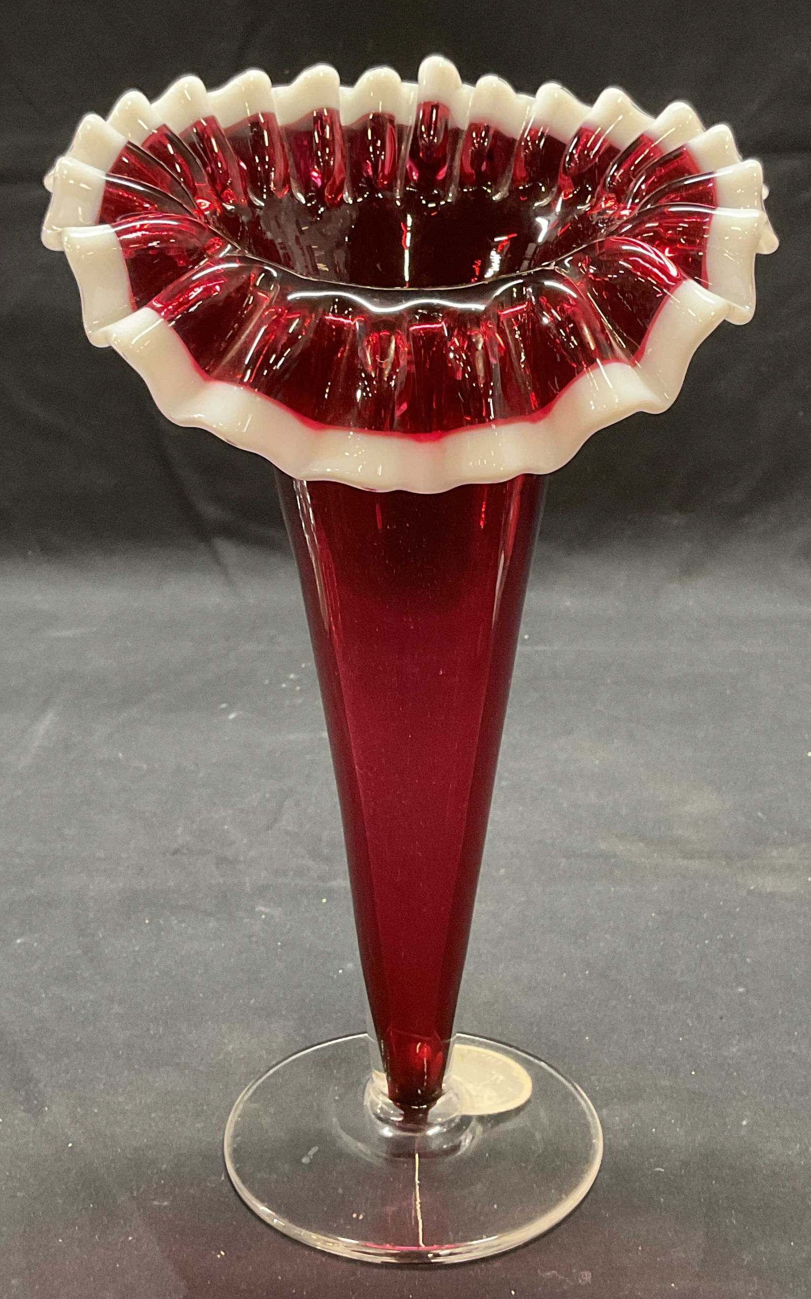 Vintage Uranium Glass Jack in the Pulpit Vase (1 of 7)