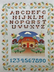 Janlynn Framed Alphabet Cross Stitch Sampler