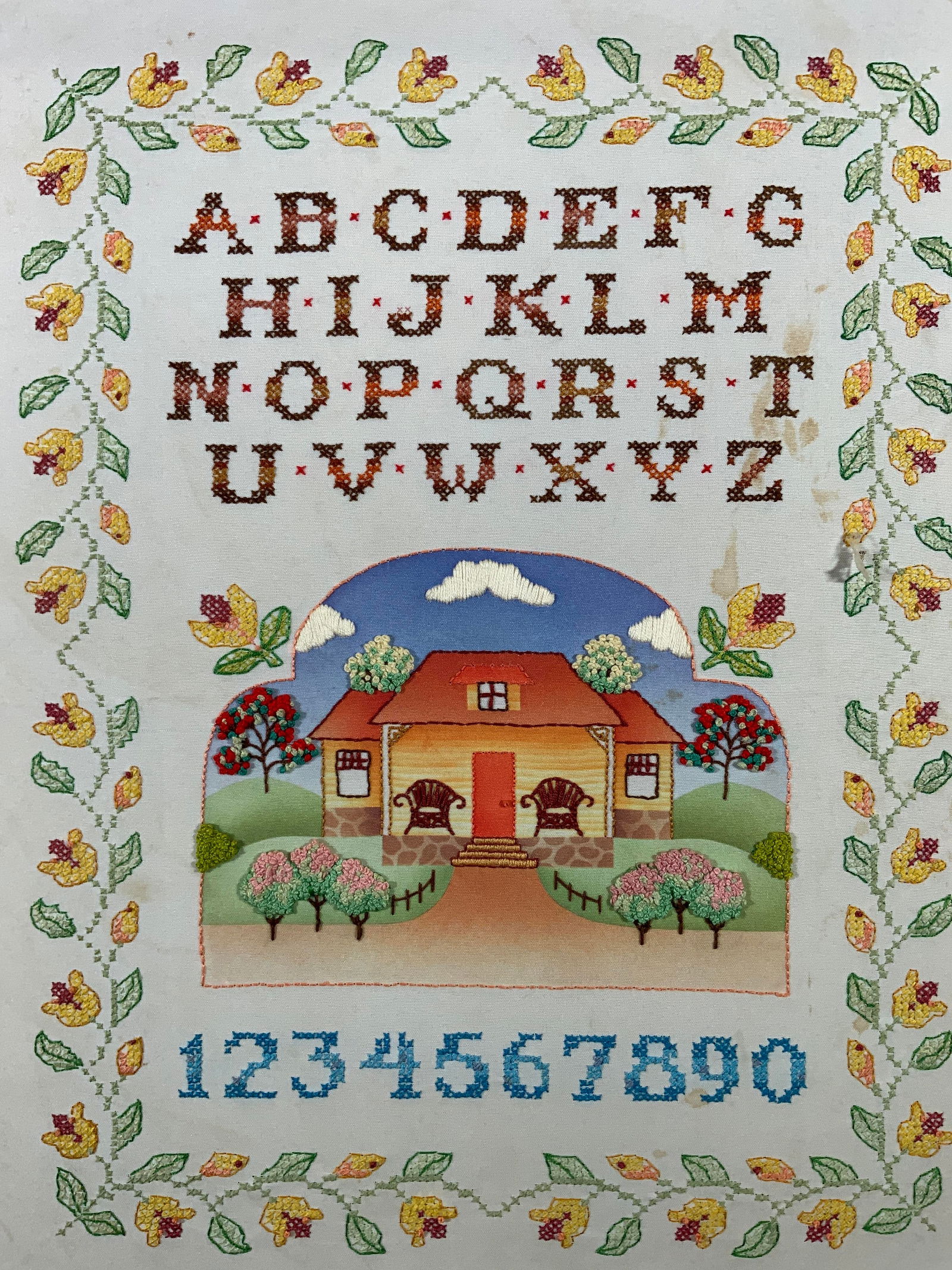 Janlynn Framed Alphabet Cross Stitch Sampler (1 of 12)