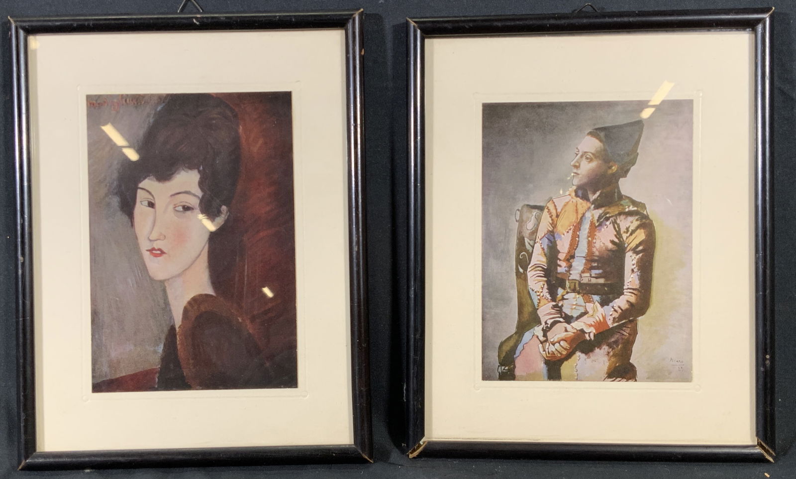 Lot 2 Framed Post Cards Modigliani & Picasso Litho (1 of 10)