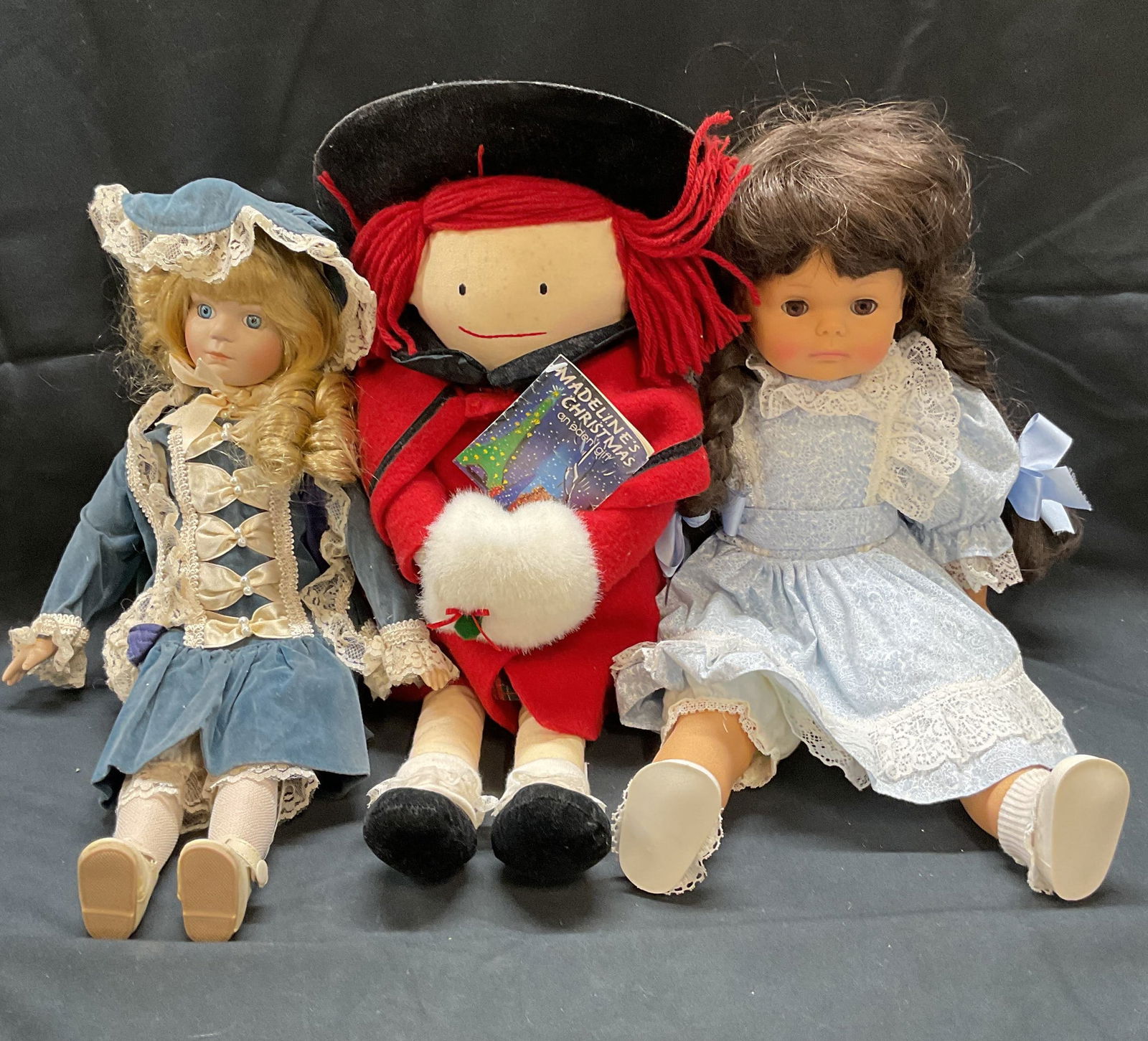 Lot 3 Vintage Dolls, Porcelain, Madeline + (1 of 7)