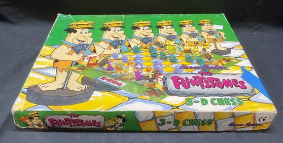 1993 Flintstones 3D Chess Game in Original Box