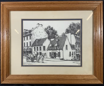After Jean Philippe Vogel Quebec Restaurant Litho