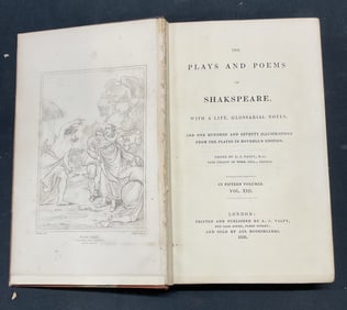 1833 Shakespeare Plays, A. J. Valpy, Illustrated