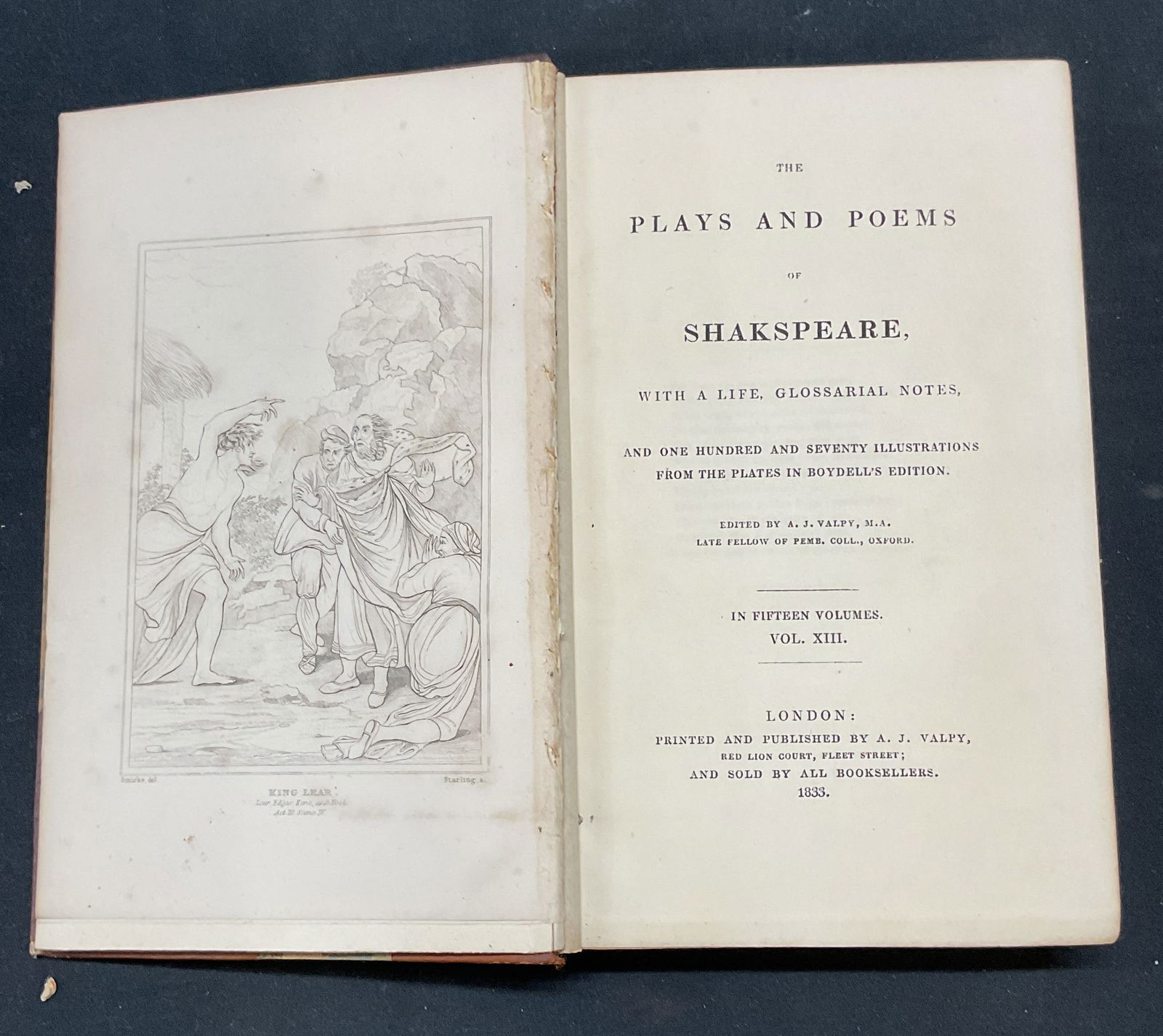 1833 Shakespeare Plays, A. J. Valpy, Illustrated (1 of 8)
