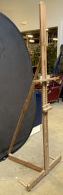 Antique Wooden Floor Size Easel