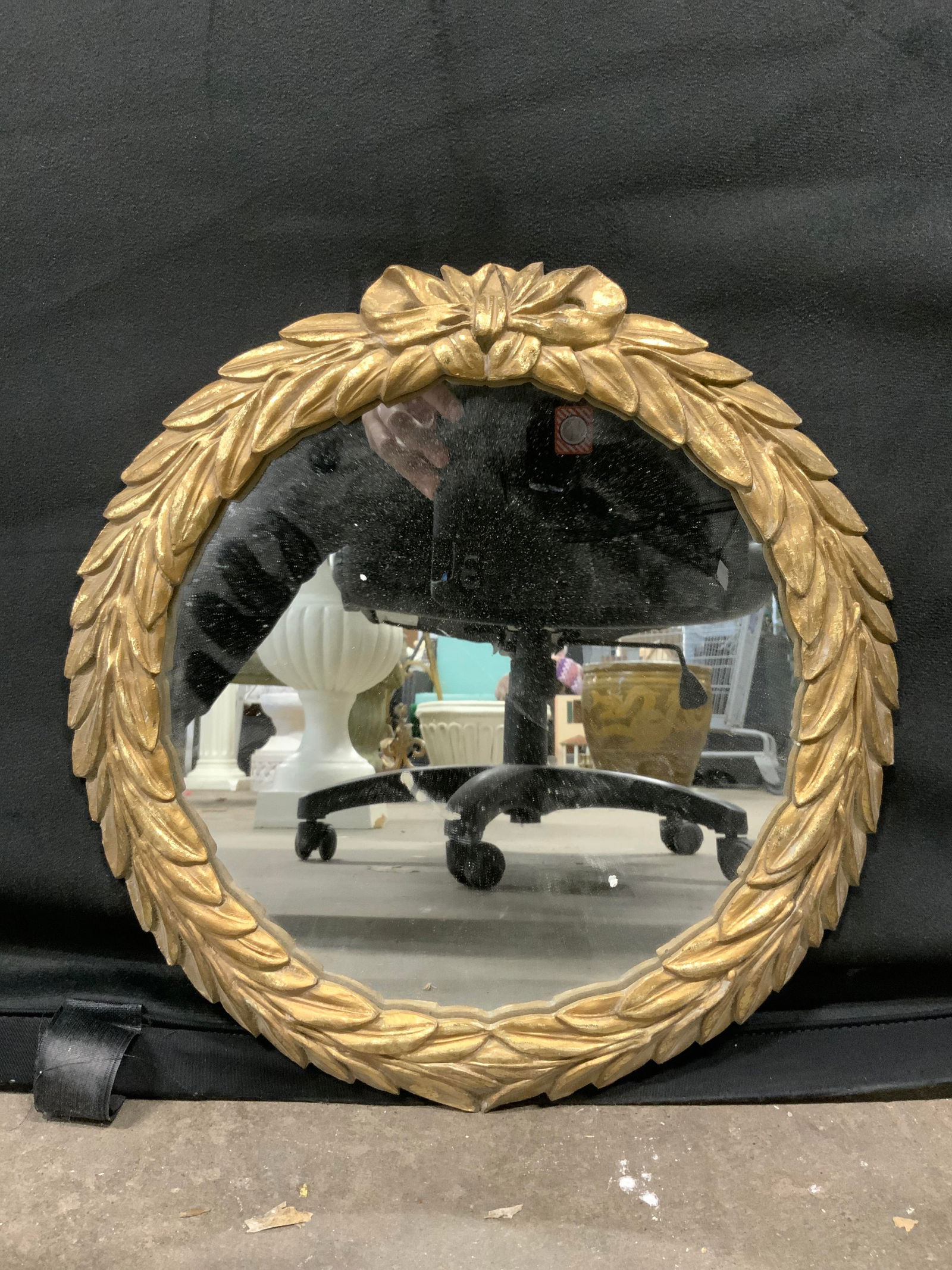 Vintage Gilt Wood Frame Wall Mirror (1 of 6)