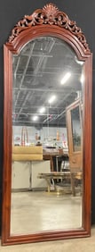 Vntg Carved Wood Frame Mirror Wall Mirror, 67 inht