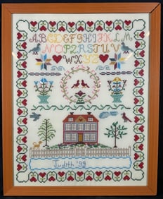 Cross Stitch Home & Birds Embroidery Sampler