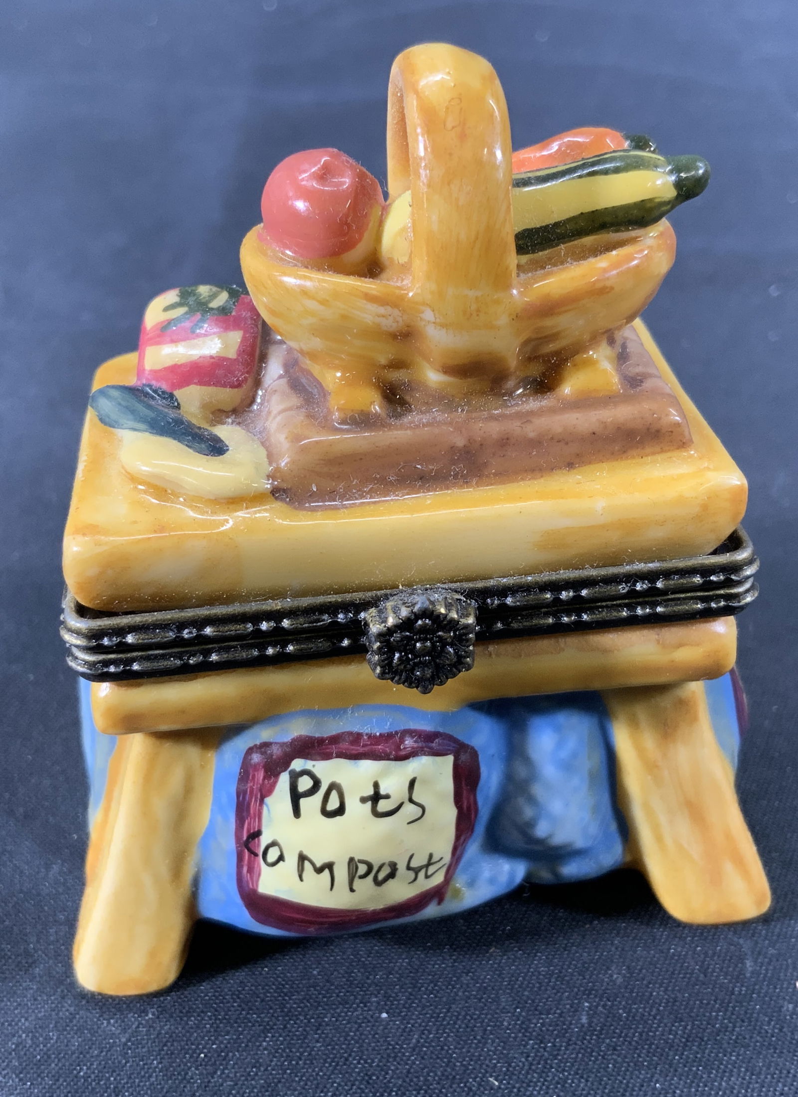 Limoges Ceramic Garden Vegetables Trinket Box (1 of 7)