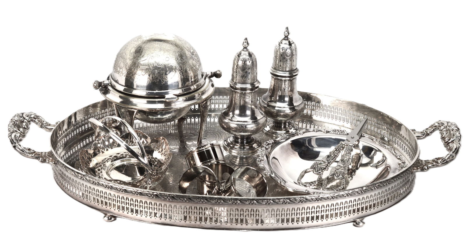Silverplate & Silver Tone Table Top Accessories (1 of 9)