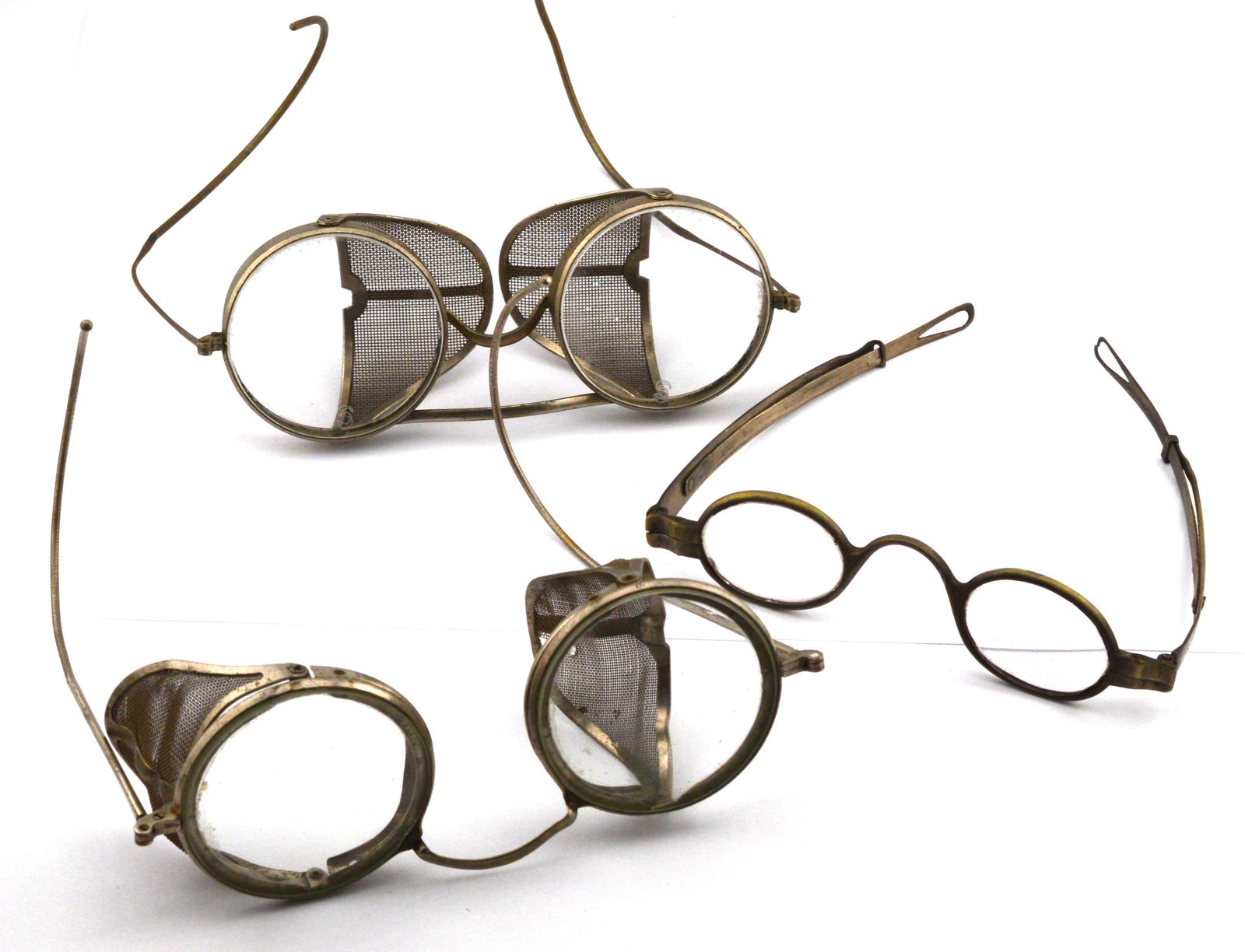 Lot of Antique Safety Reading Glasses (1 of 2)