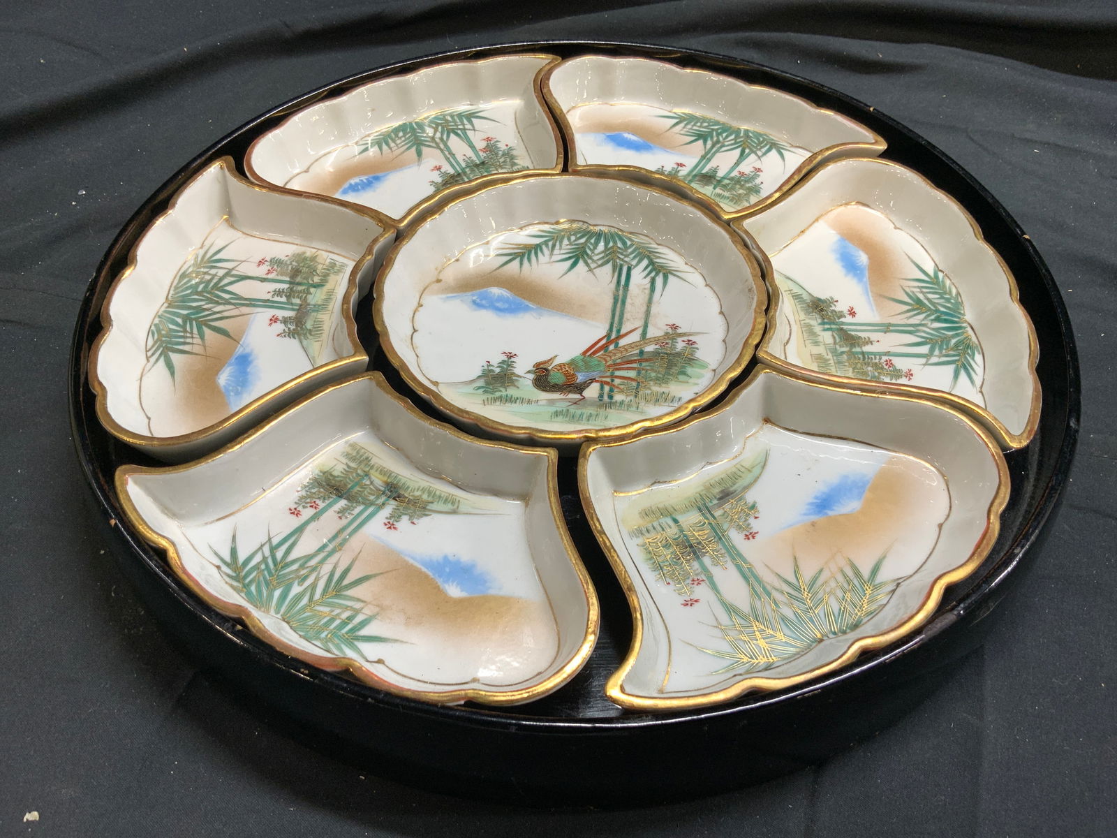 Set 7 Trademarked Porc Chip & Dip Platter Tray (1 of 6)