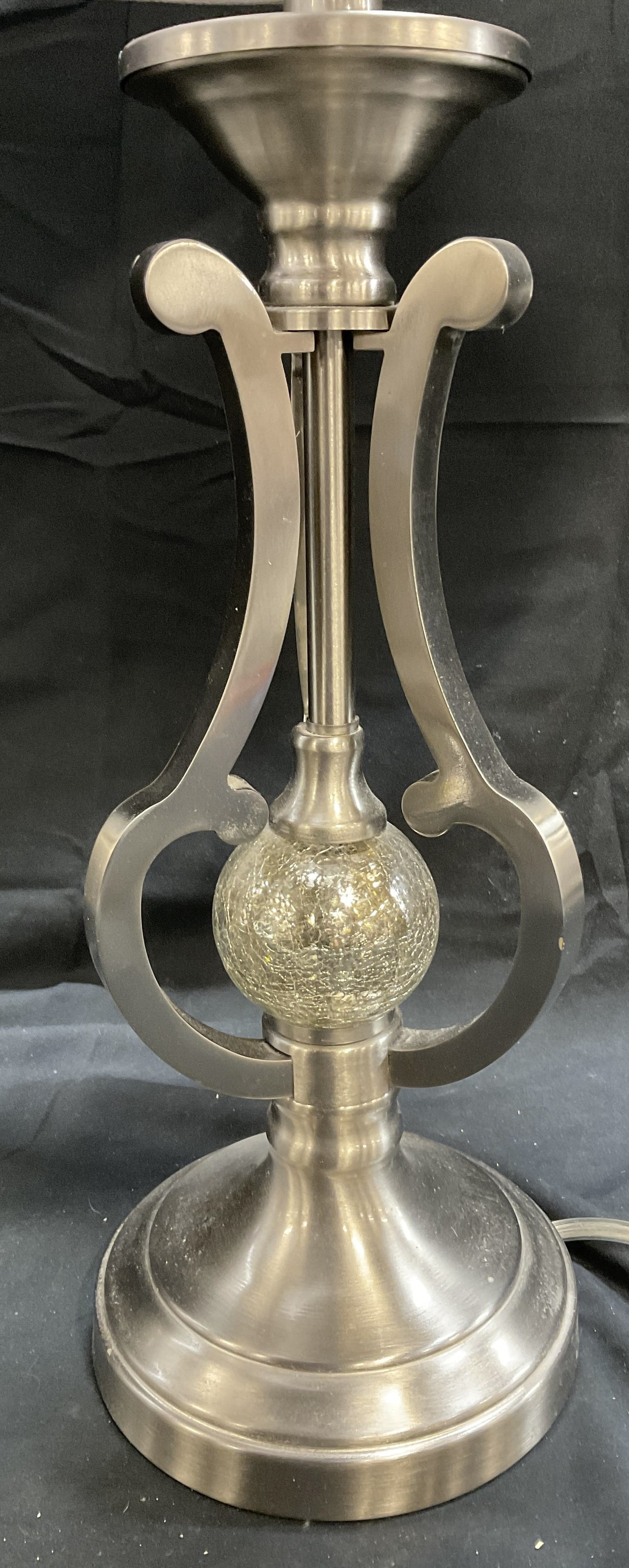 Metal & Mercury Glass Side Table W Shade (1 of 6)