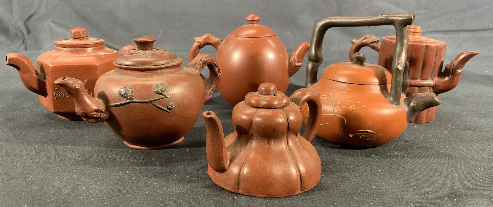 Lot 6 Decorative Asian Clay Tea Pots (1 of 14)