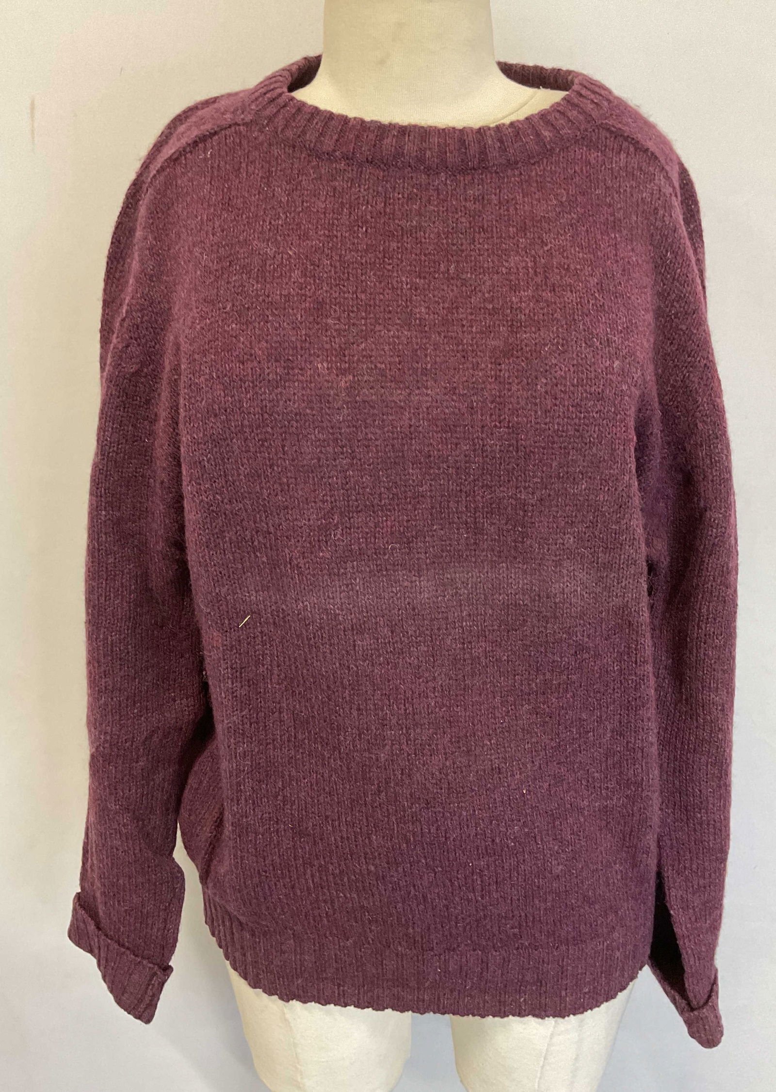 Vtg Robert Stock Purple Shetland Wool Sweater (1 of 6)