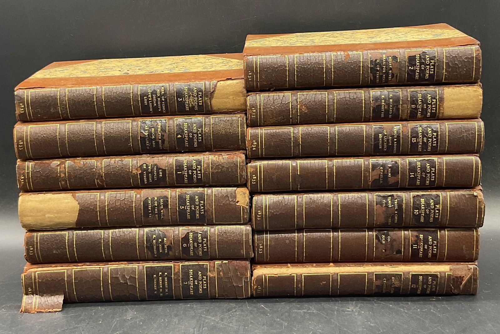 13 Antq PLAYS & POEMS OF SHAKESPEARE Ilstr Books (1 of 8)