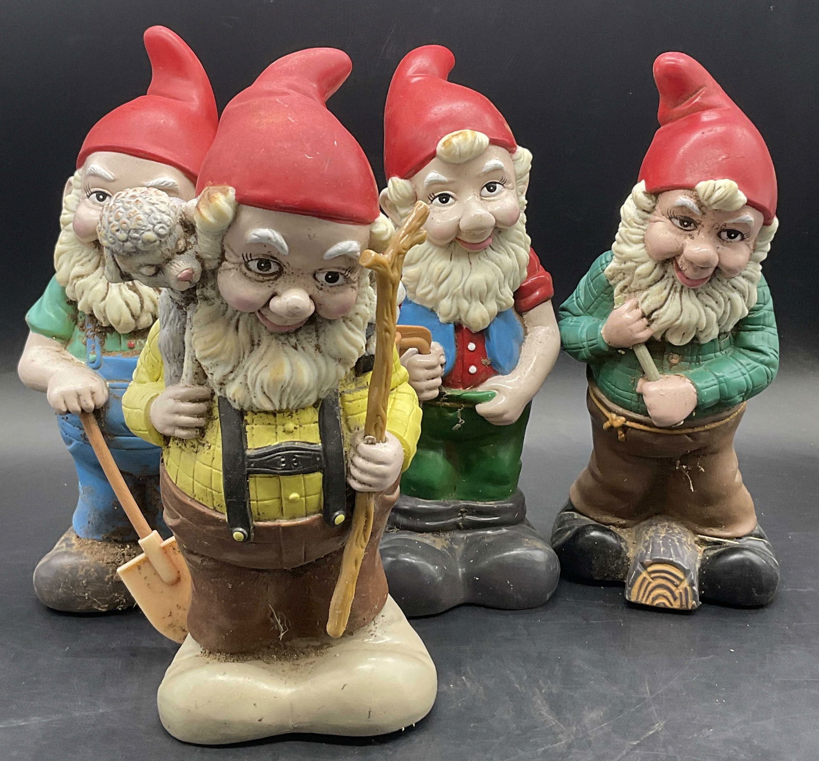 Lot 4 ART LINE Vintage Garden Gnome Figurals (1 of 11)