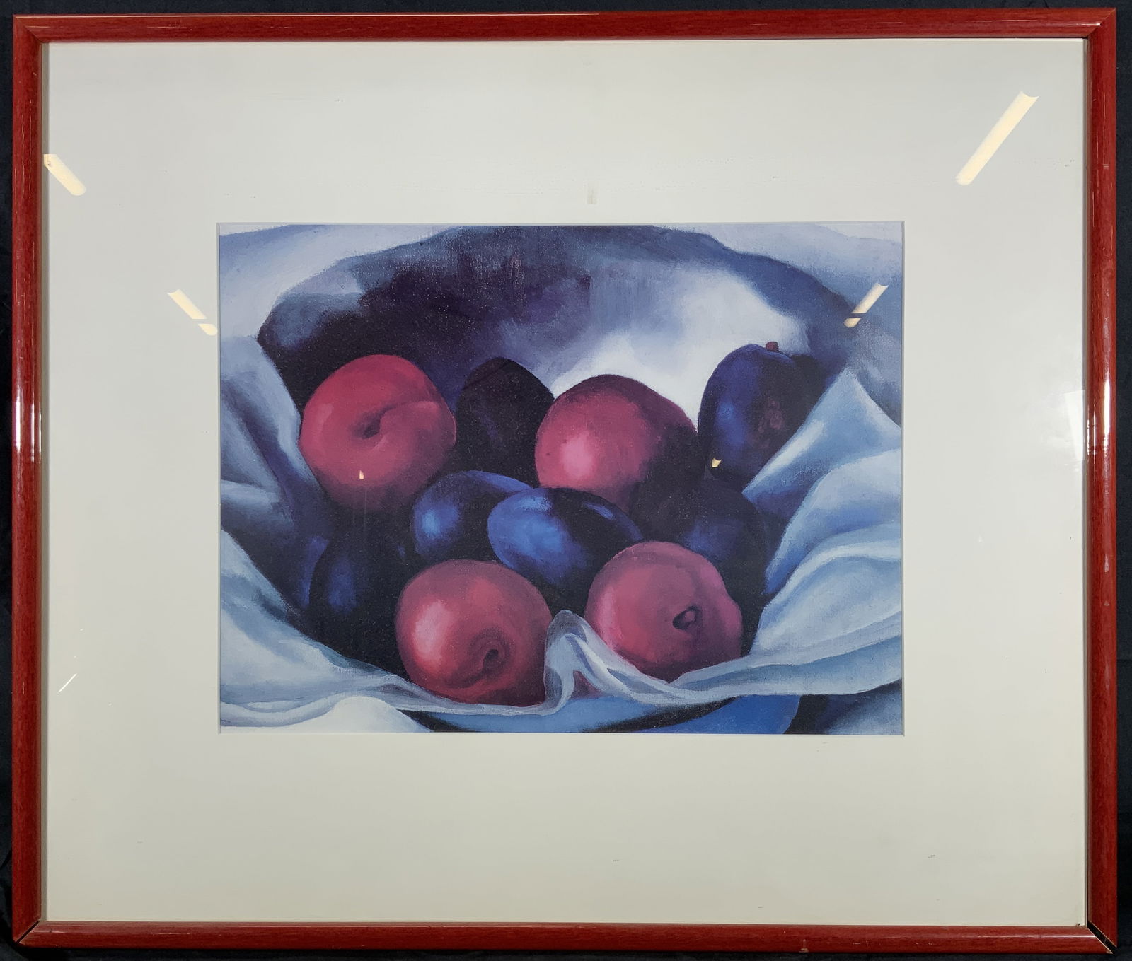 Framed After Georgia OKeeffe Plums Lithograph (1 of 10)