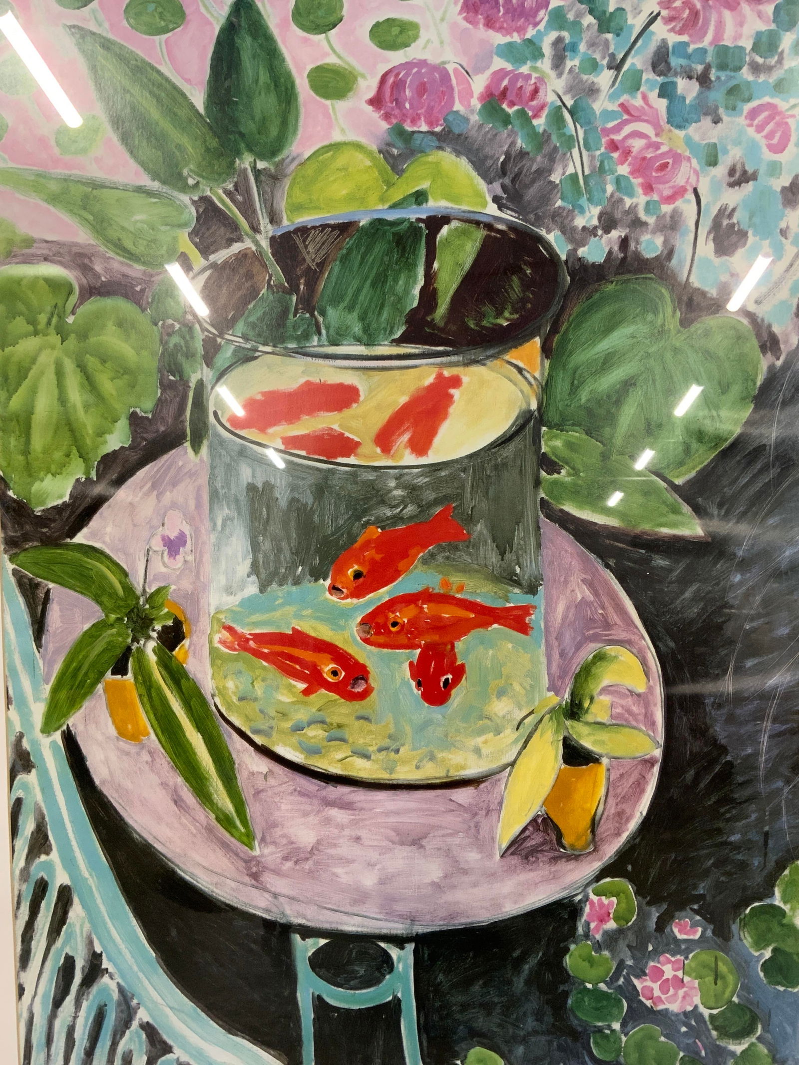 Framed After Henry Matisse Goldfish Lithograph (1 of 12)