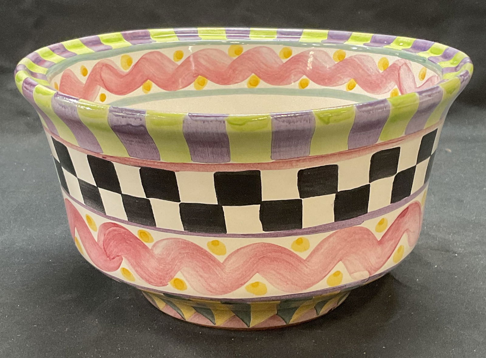 Mackenzie Childs Piccadilly Terracotta Bowl (1 of 6)