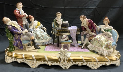 GERMAN SITZENDORF DRESDEN Porc Piano Concerto