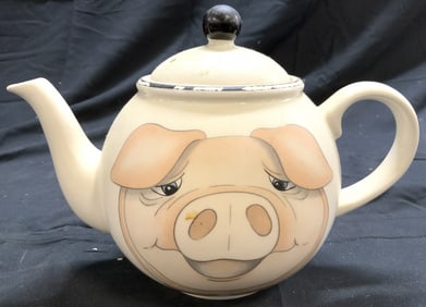 ARTHUR WOOD Porc Pig Teapot W Lid