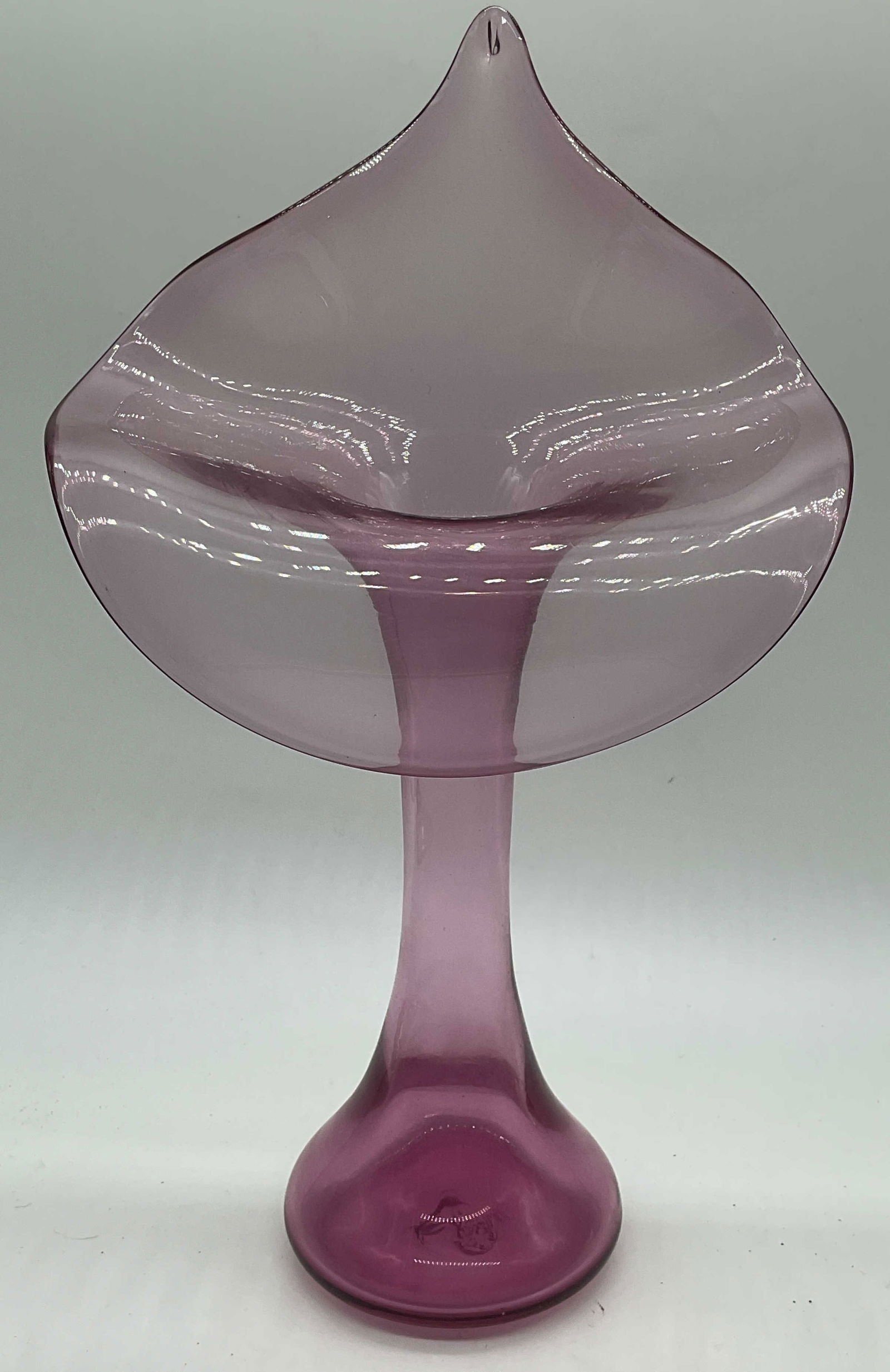 Vintage Amethyst Art Glass Jack in the Pulpit Vase (1 of 6)