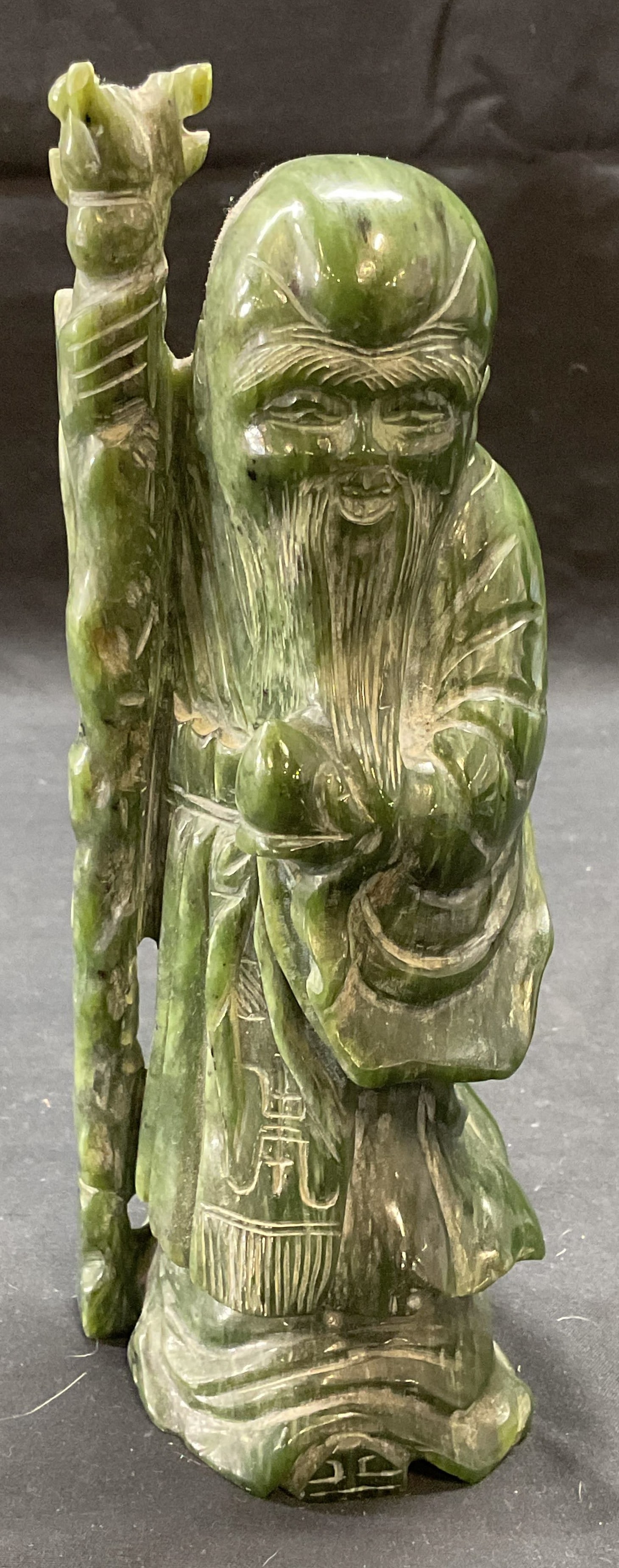 Vintage Carved Chinese Shou Lao Figural Statue (1 of 6)