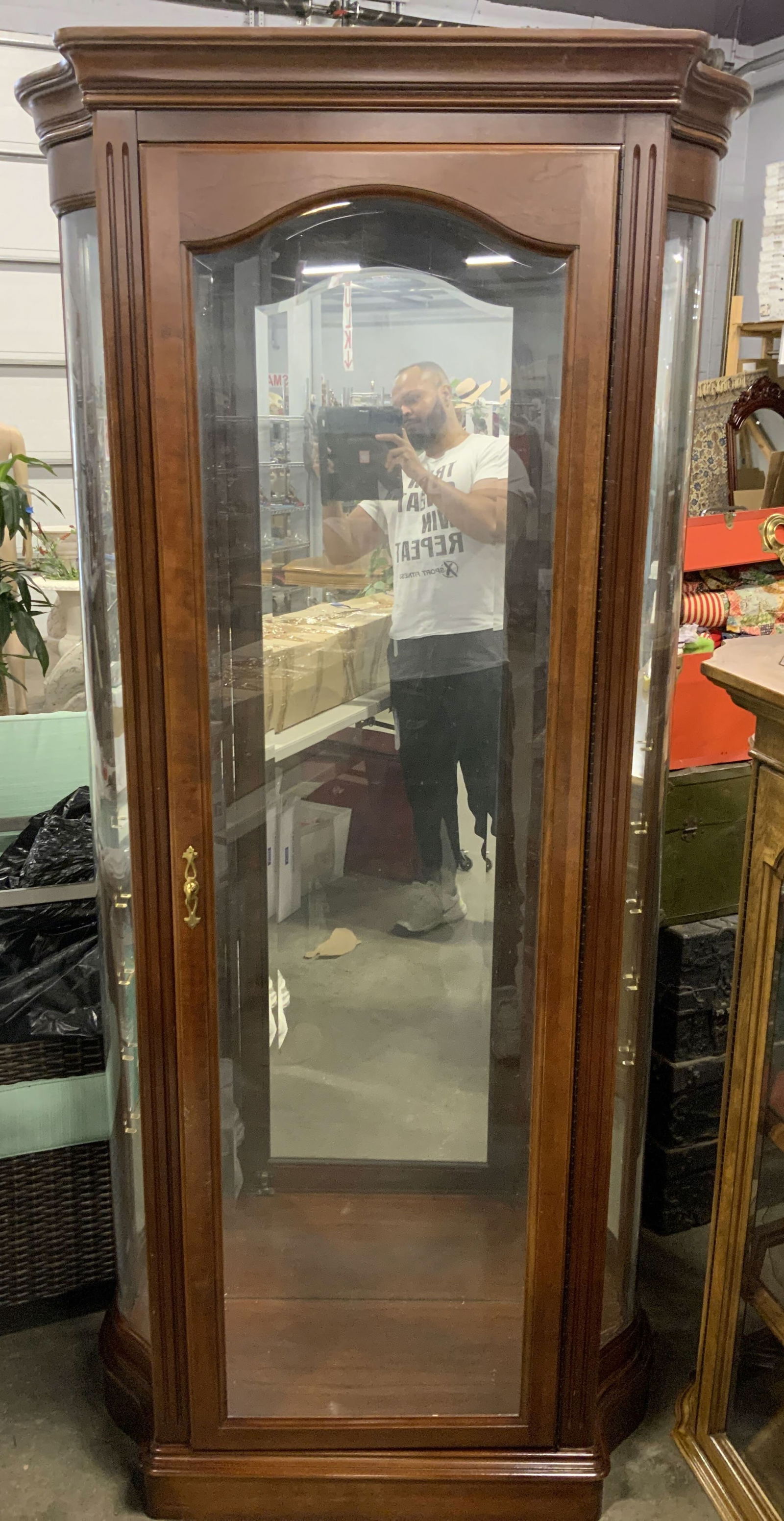 Vintage Wood & Glass Display Case (1 of 7)