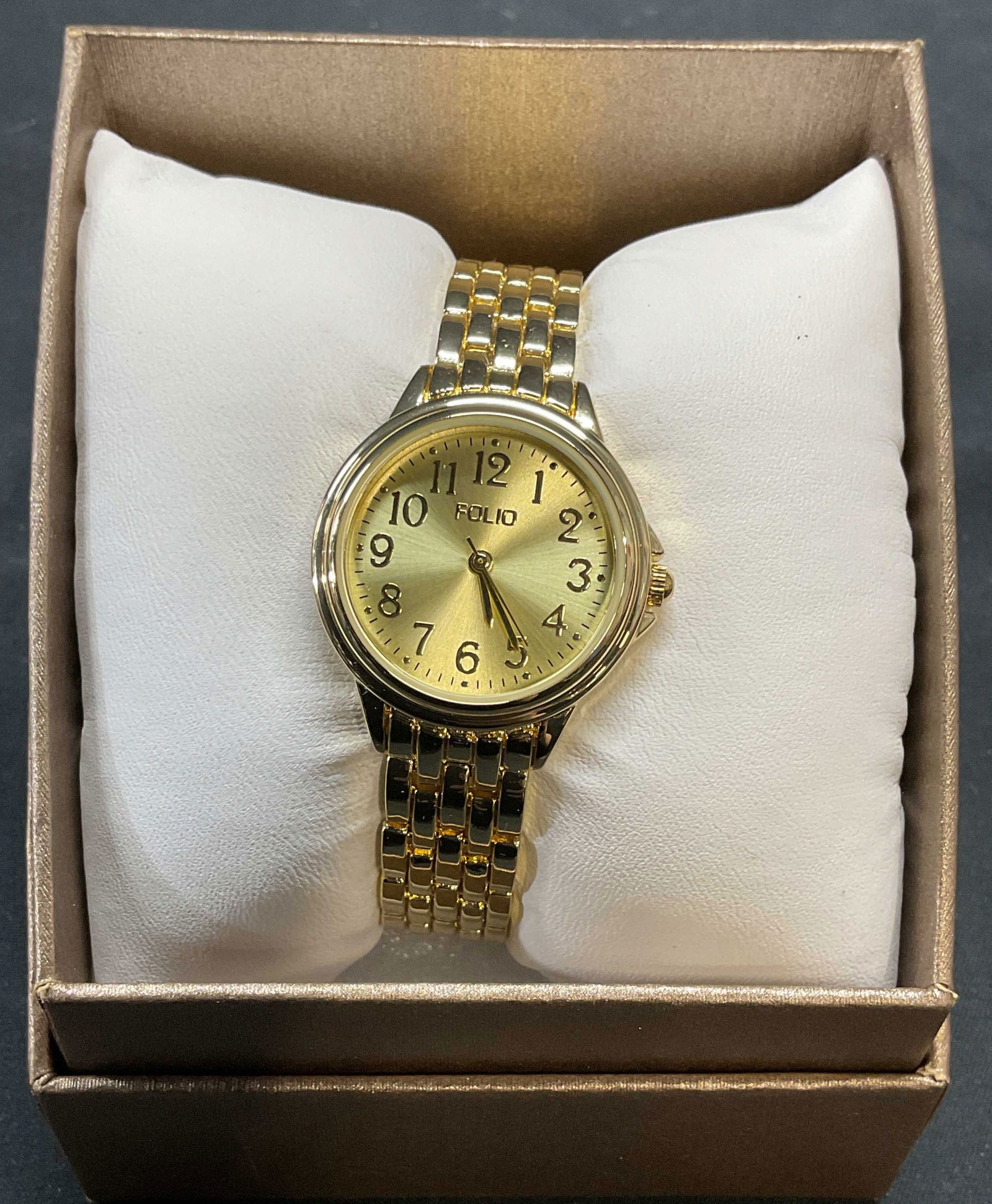 Folio Gold Tone Watch, New in Box (1 of 6)