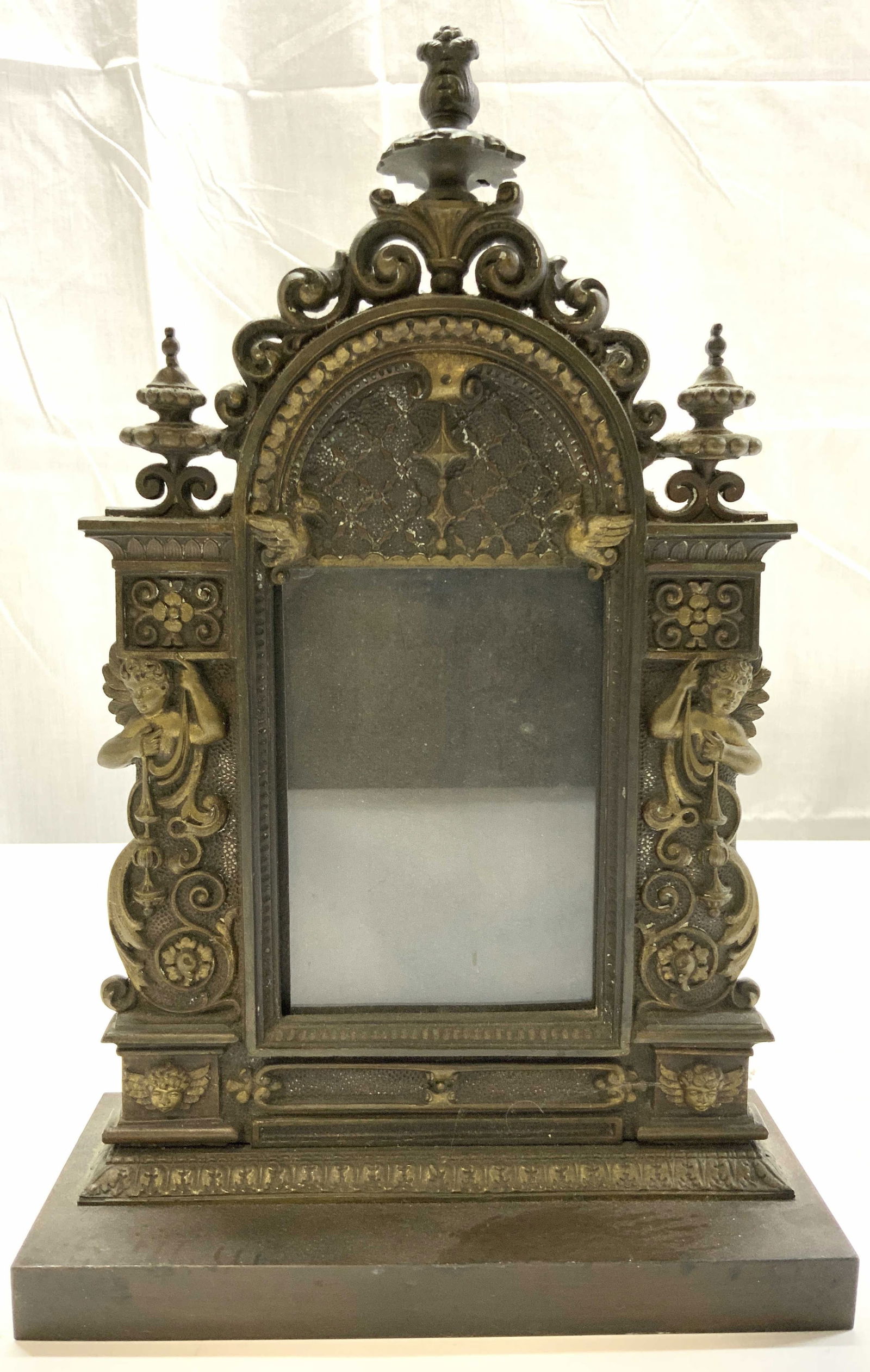 Antique French Victorian Gilt Metal Picture Frame (1 of 8)