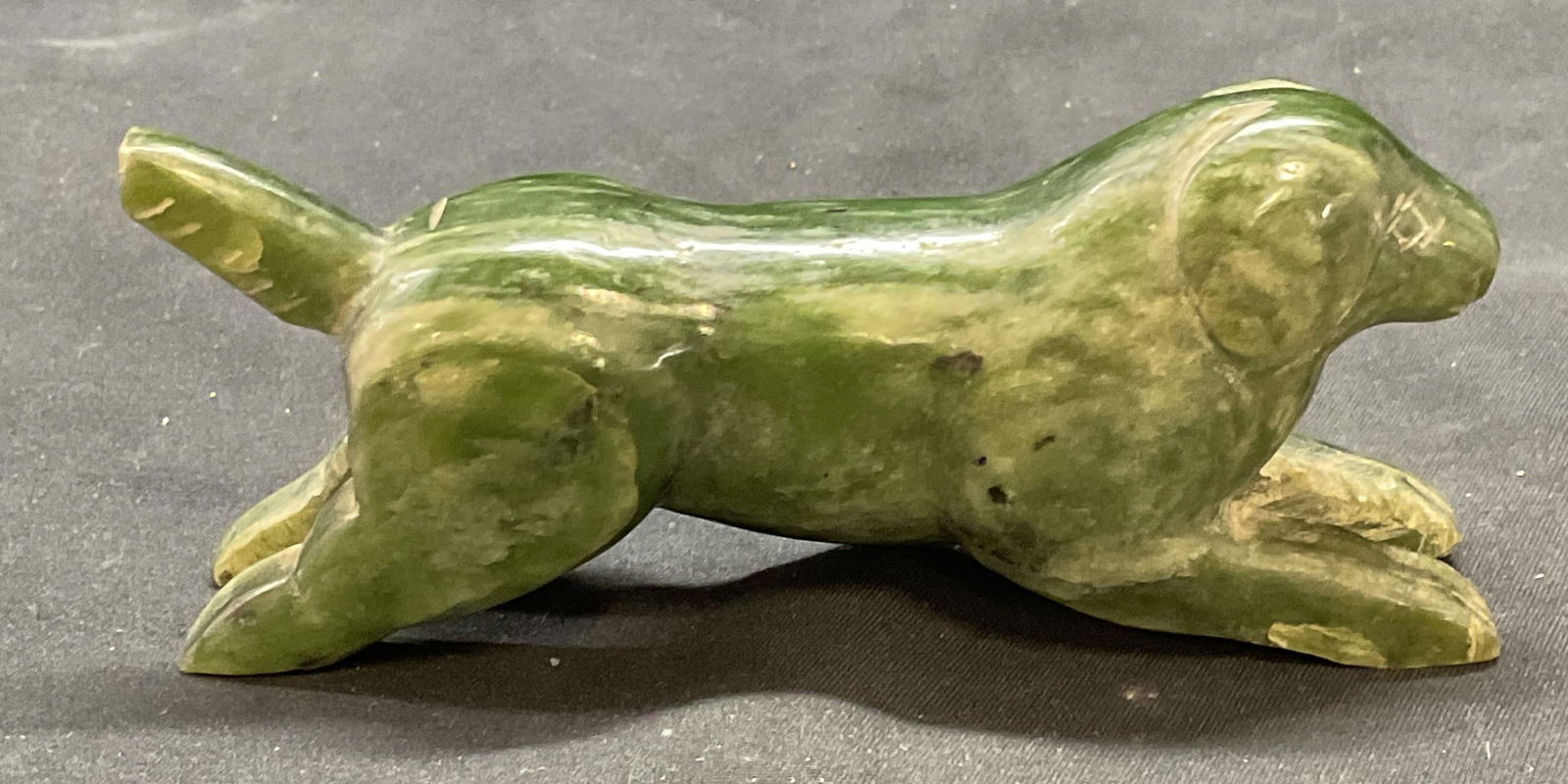 Vintage Hand Carved Jade Dog Figural (1 of 6)