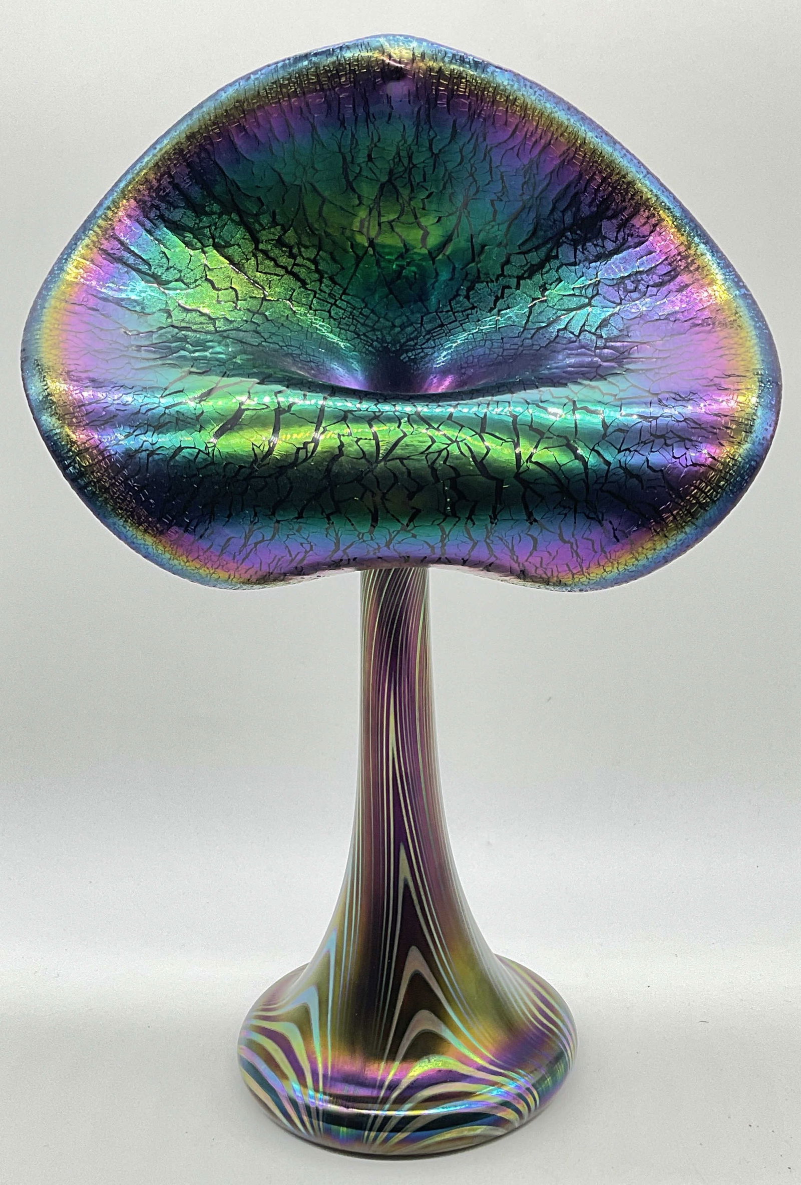 Stuart ABELMAN Art Glass Jack in the Pulpit Vase (1 of 8)
