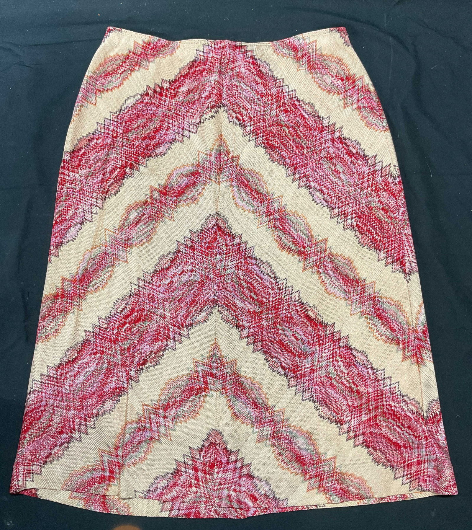MISSONI Pink Graphic Pattern Skirt, Italy (1 of 7)
