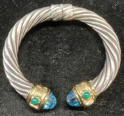 David YURMAN Sterling & 14k Gold Bracelet (1 of 8)