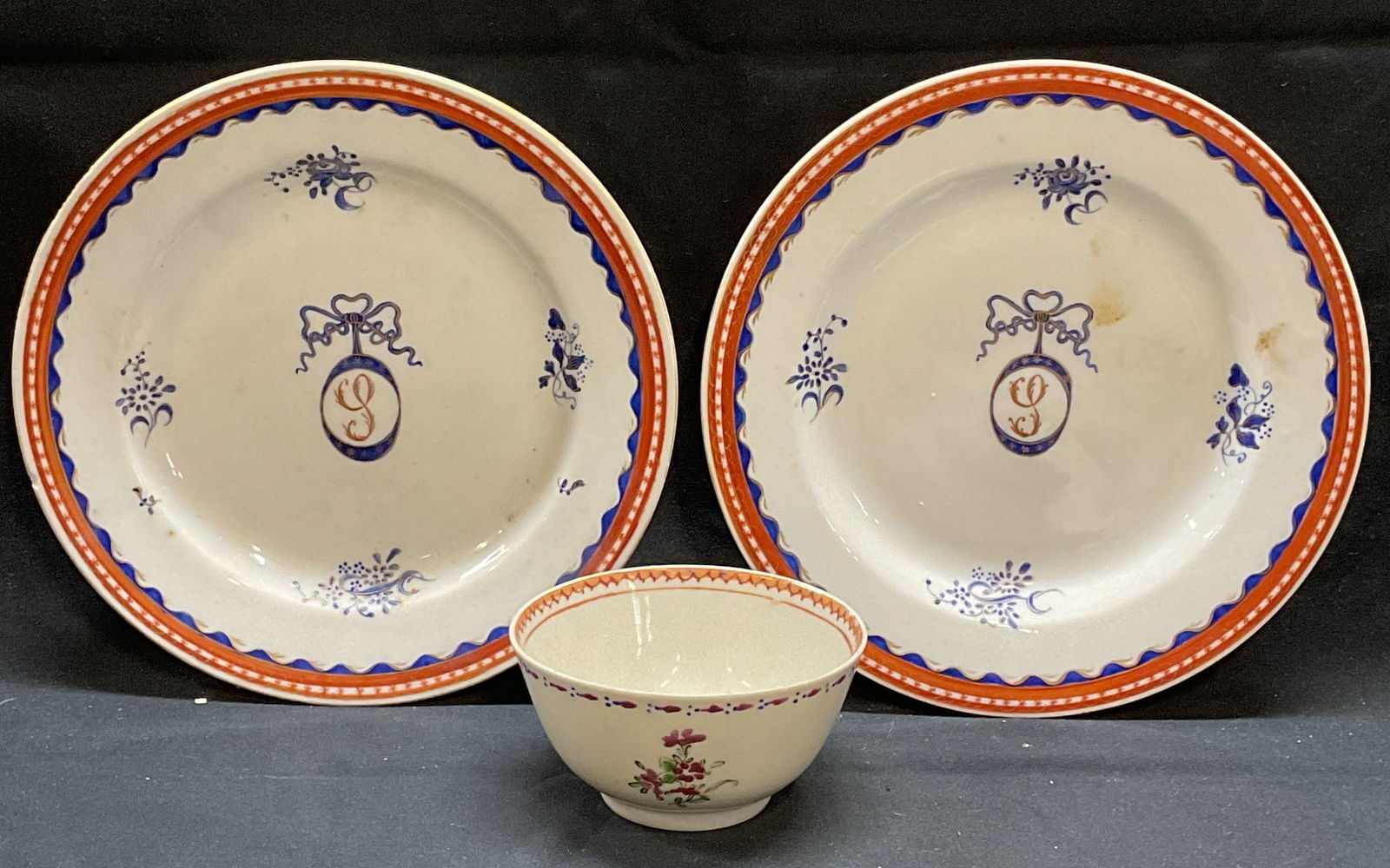 Lot 3 Antique Chinese Export Porcelain Tableware (1 of 13)